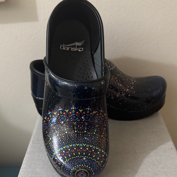 Dansko Multicolor Patterned Clogs - Picture 2 of 3